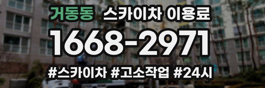 거동동 스카이차 이용료