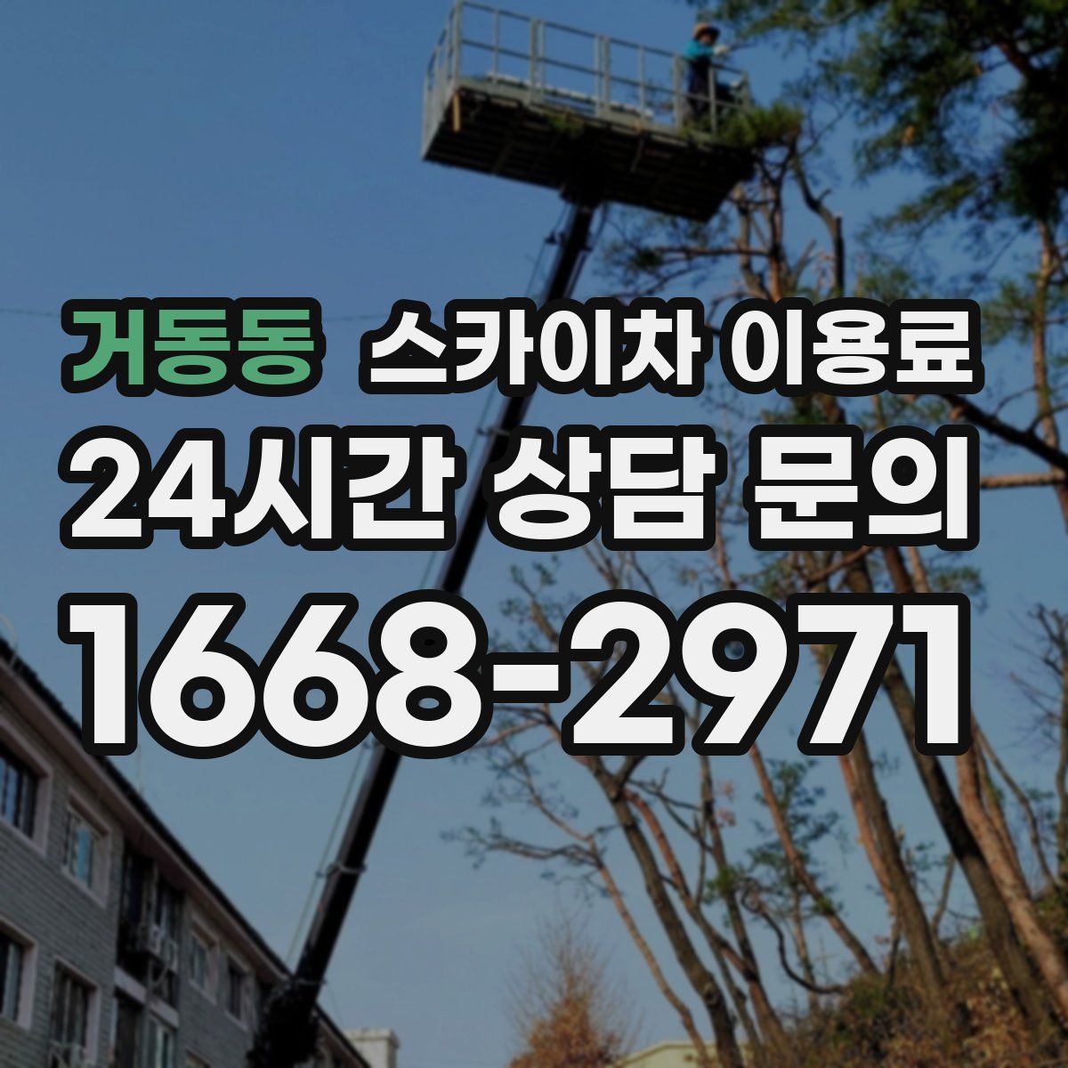 거동동 스카이차 이용료