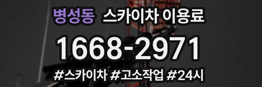 병성동 스카이차 이용료