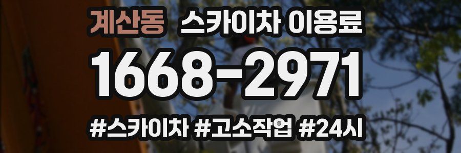 계산동 스카이차 이용료