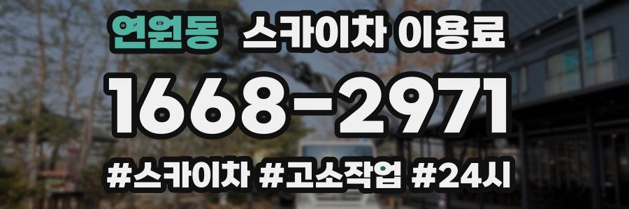 연원동 스카이차 이용료