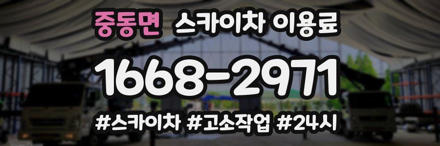 중동면 스카이차 이용료