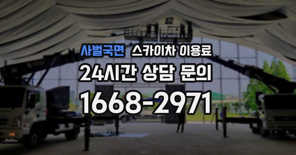 사벌국면 스카이차 이용료