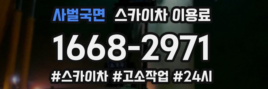 사벌국면 스카이차 이용료