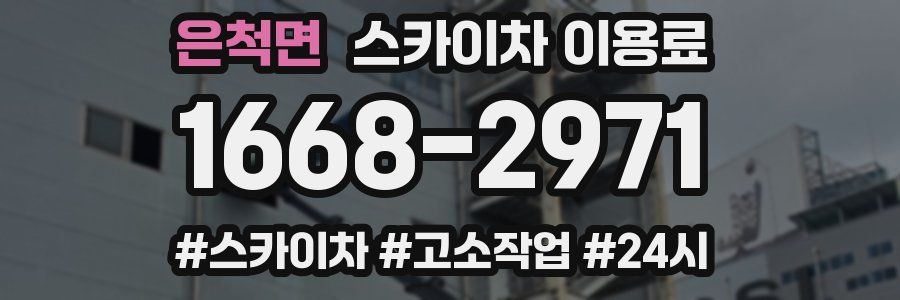 은척면 스카이차 이용료