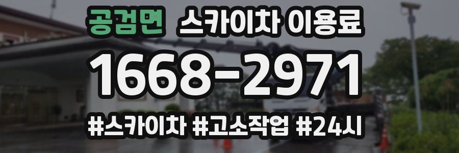 공검면 스카이차 이용료
