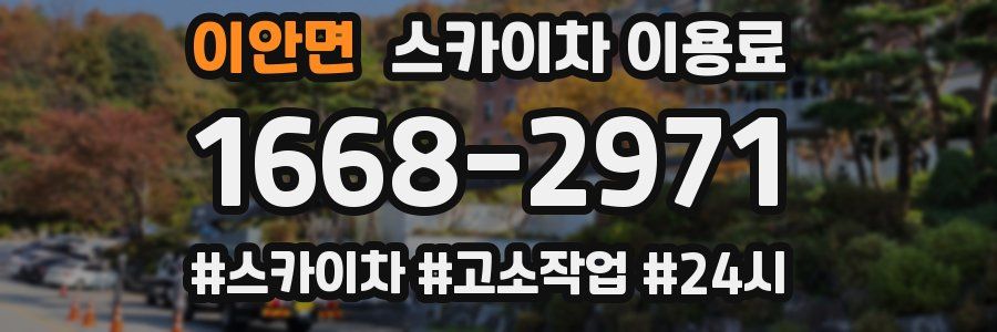 이안면 스카이차 이용료