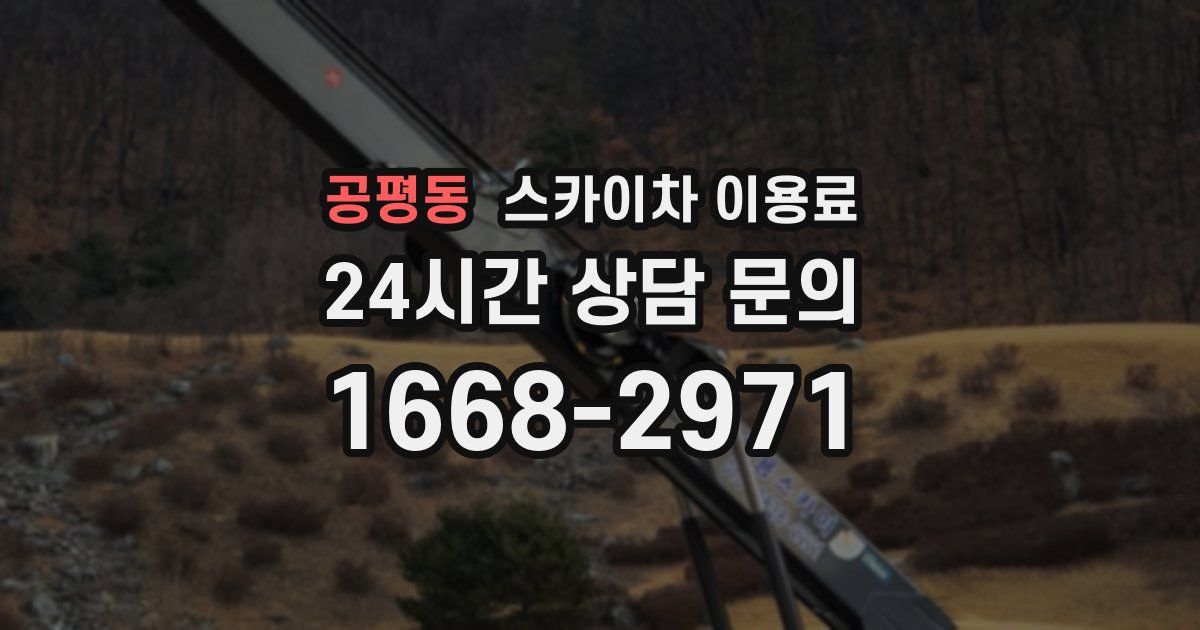 공평동 스카이차 이용료