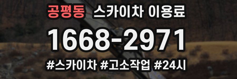 공평동 스카이차 이용료