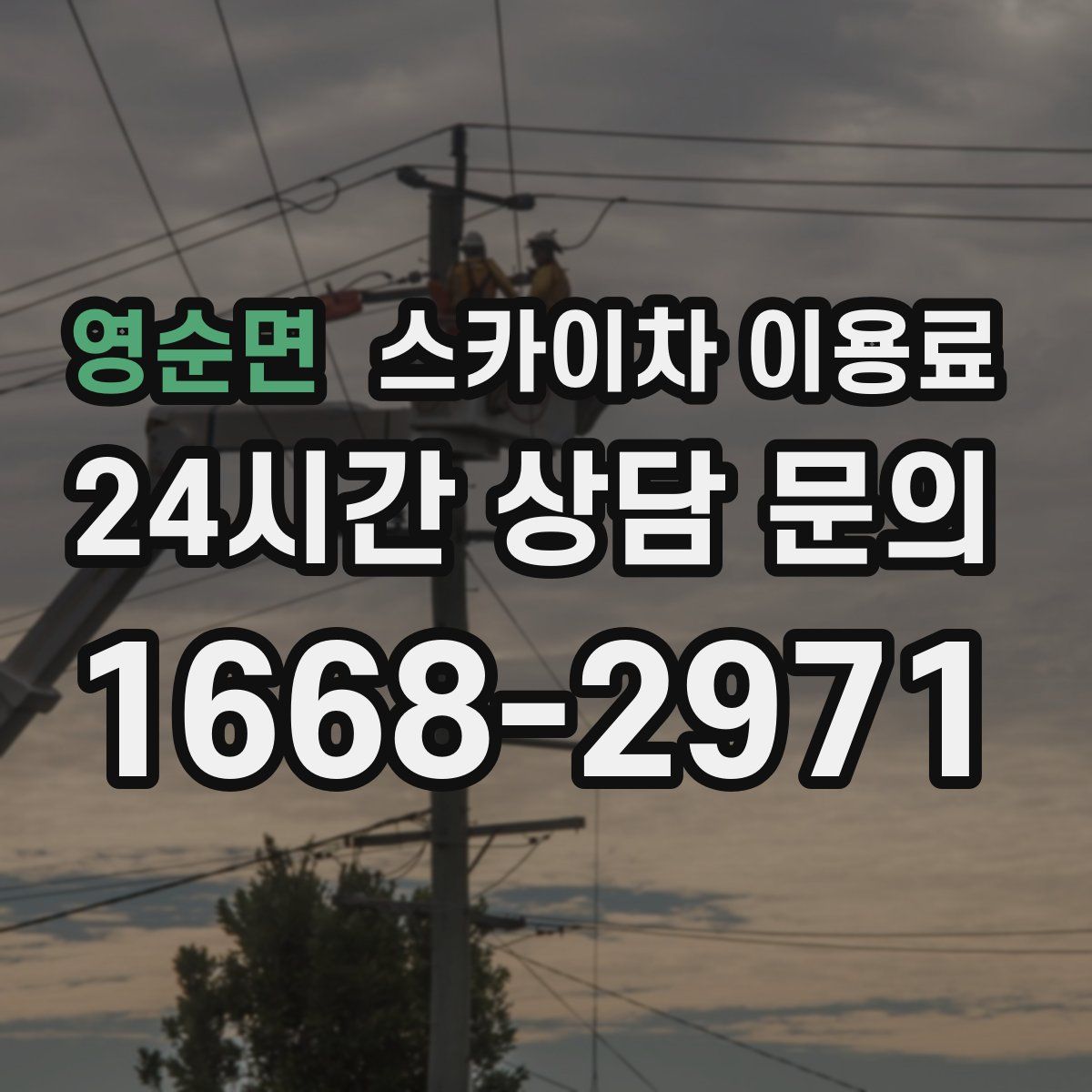 영순면 스카이차 이용료