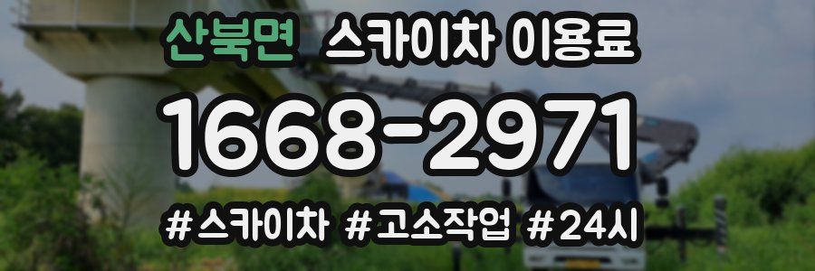 산북면 스카이차 이용료