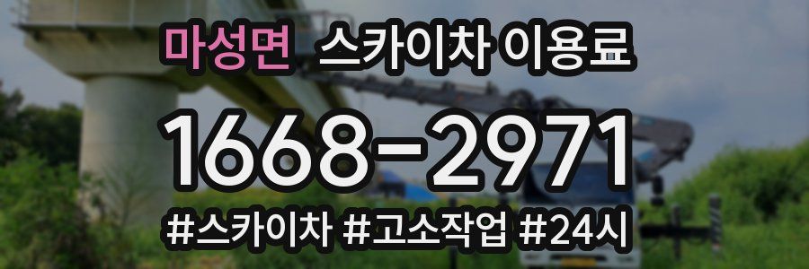 마성면 스카이차 이용료