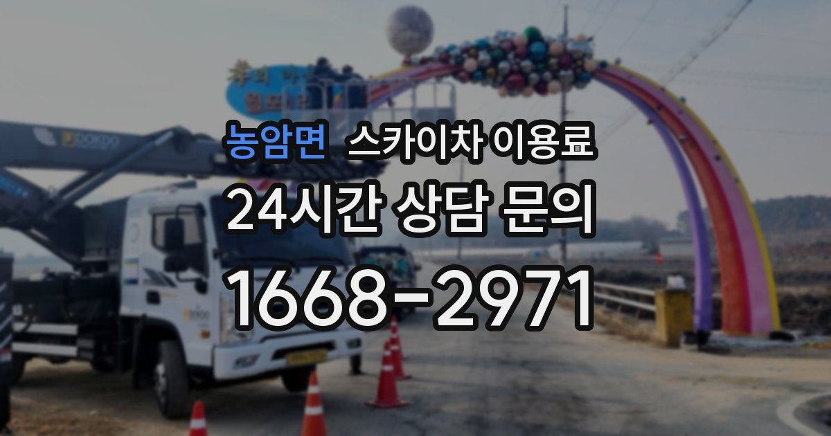 농암면 스카이차 이용료
