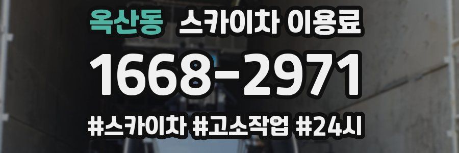 옥산동 스카이차 이용료