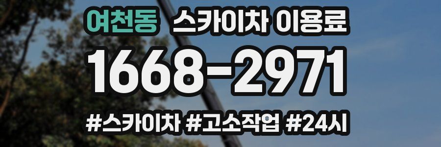 여천동 스카이차 이용료