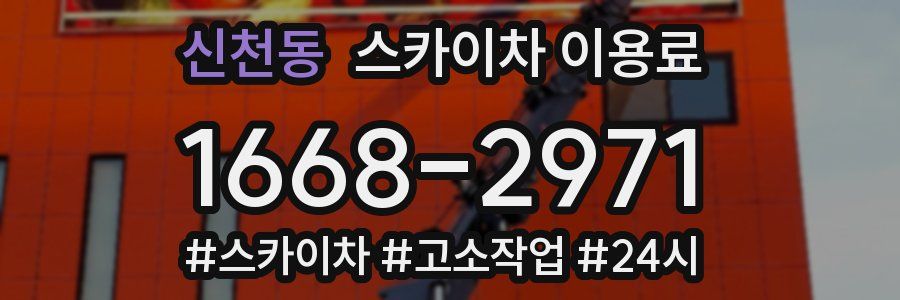 신천동 스카이차 이용료