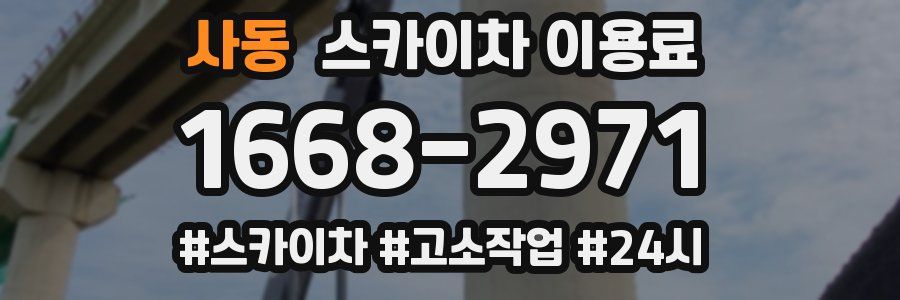 사동 스카이차 이용료
