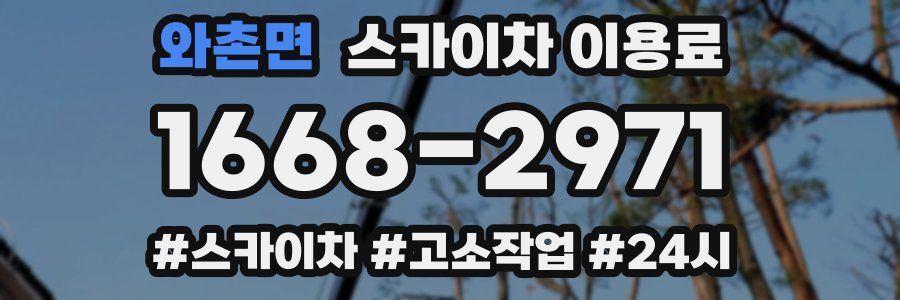 와촌면 스카이차 이용료
