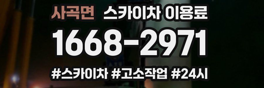 사곡면 스카이차 이용료
