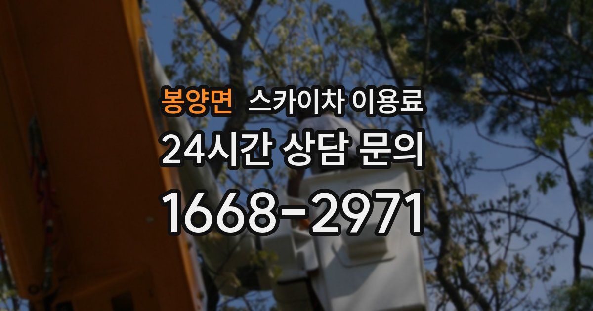 봉양면 스카이차 이용료
