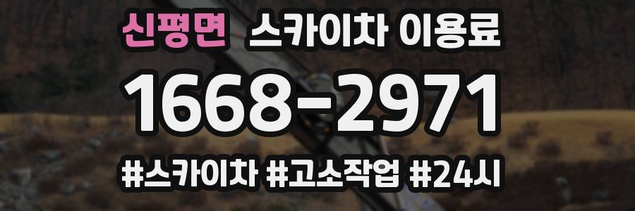 신평면 스카이차 이용료
