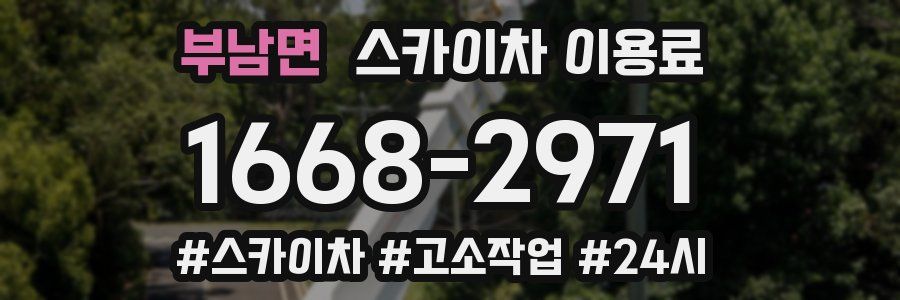 부남면 스카이차 이용료