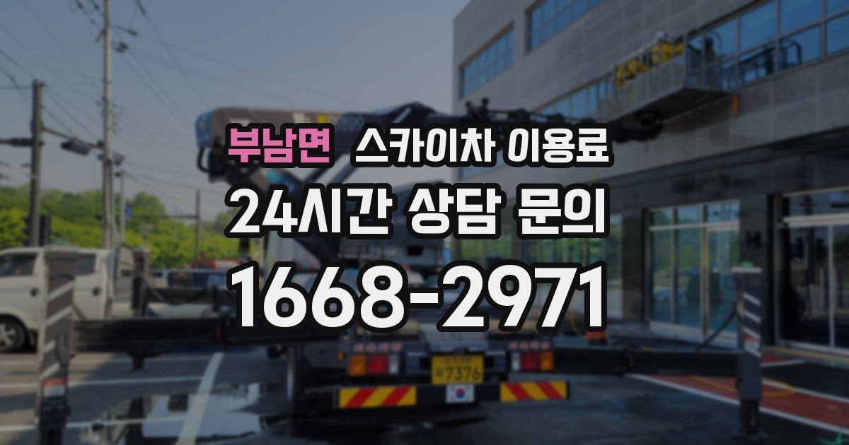 부남면 스카이차 이용료