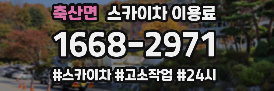 축산면 스카이차 이용료