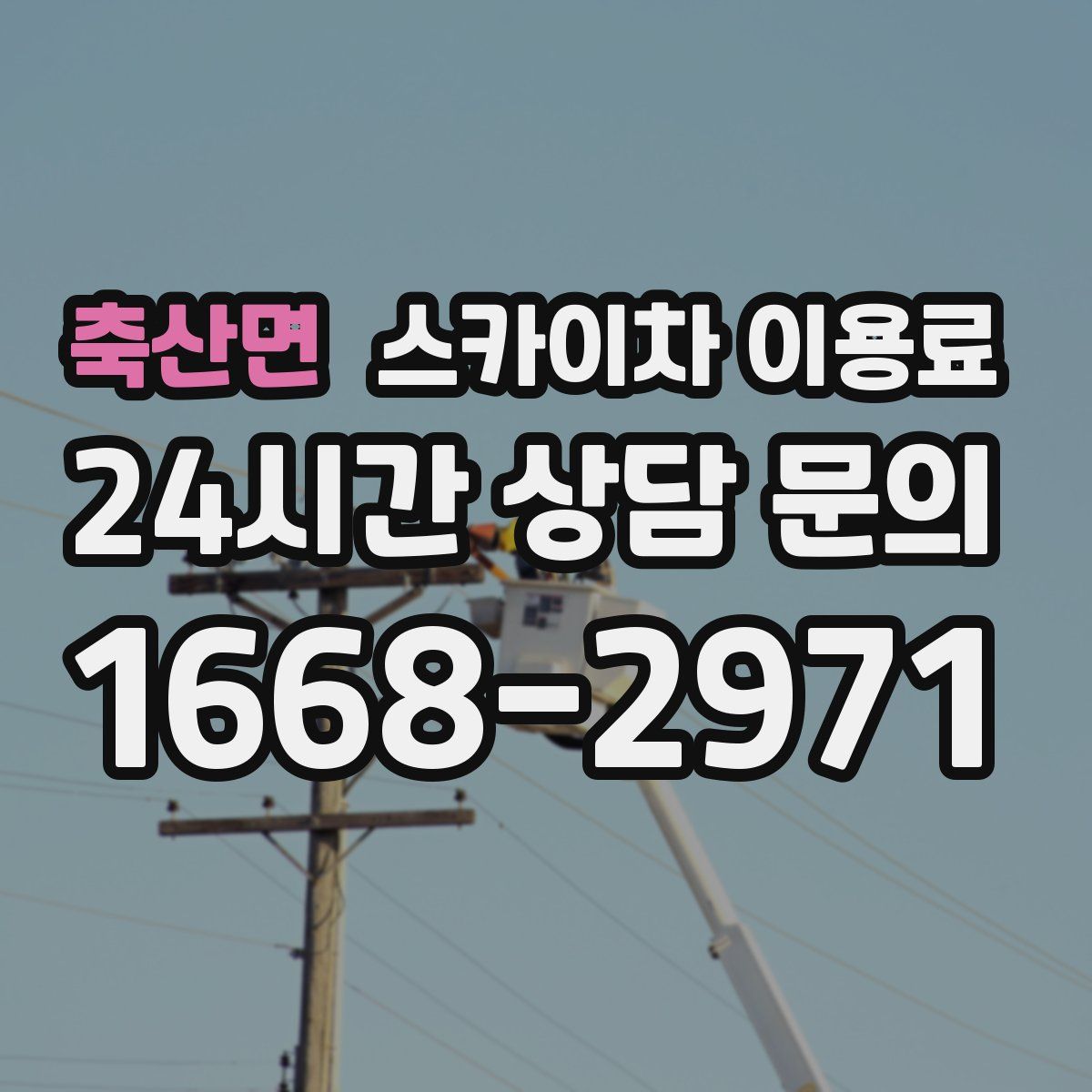 축산면 스카이차 이용료