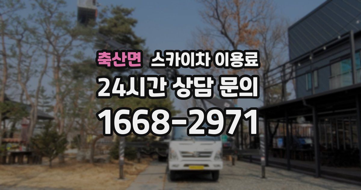 축산면 스카이차 이용료