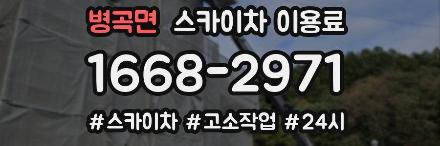 병곡면 스카이차 이용료