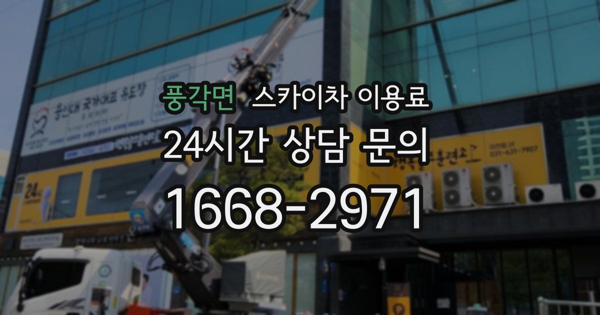 풍각면 스카이차 이용료