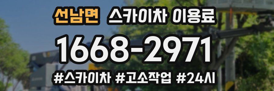 선남면 스카이차 이용료