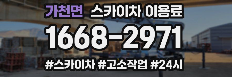 가천면 스카이차 이용료