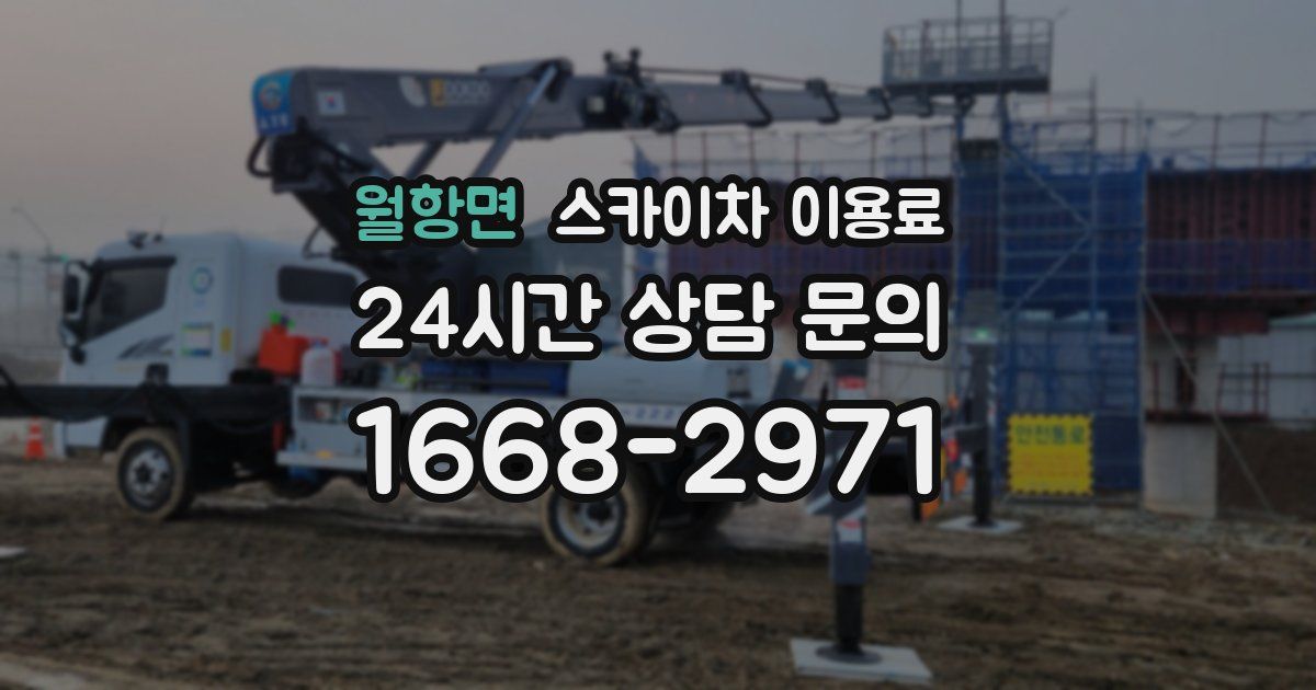월항면 스카이차 이용료