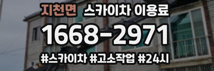 지천면 스카이차 이용료