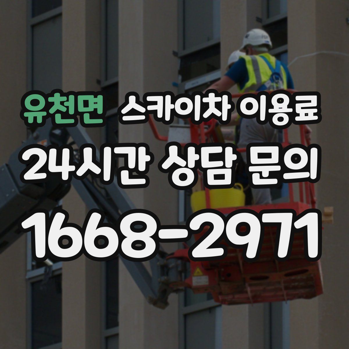 유천면 스카이차 이용료