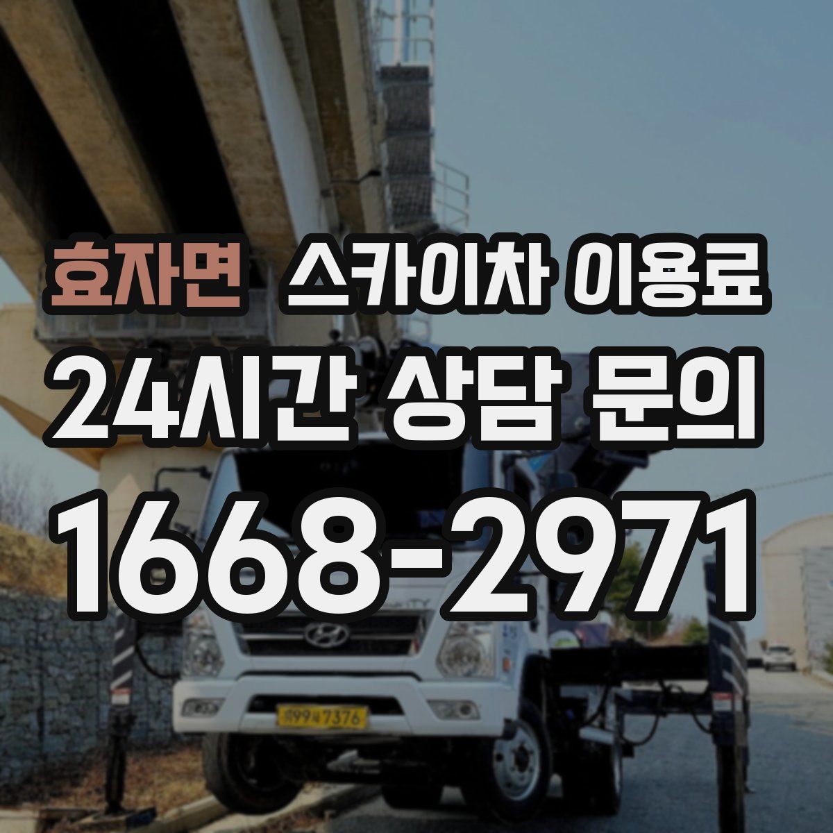 효자면 스카이차 이용료