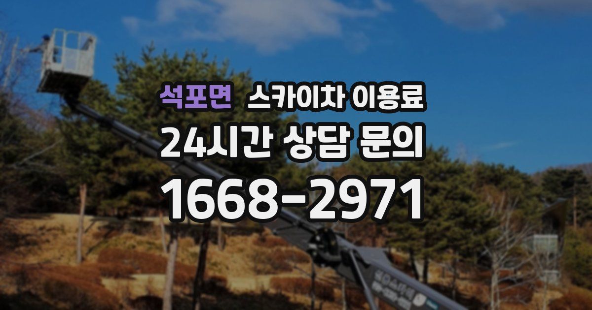 석포면 스카이차 이용료