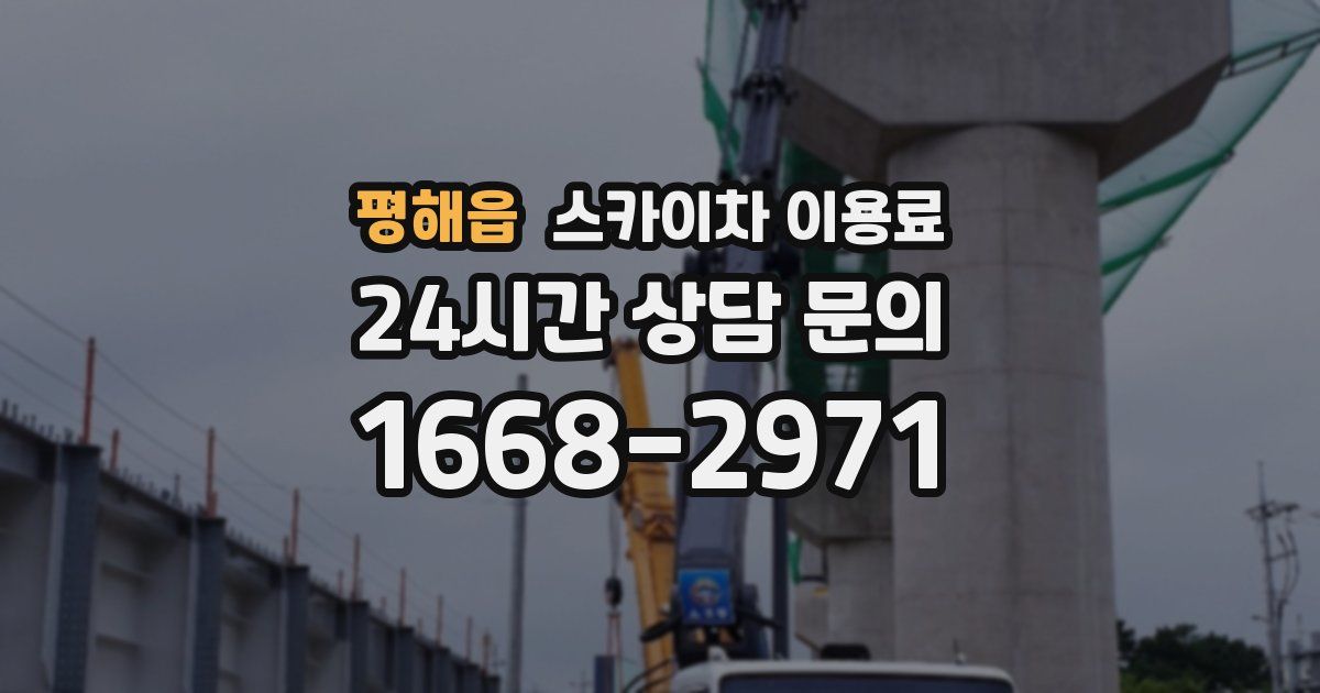 평해읍 스카이차 이용료