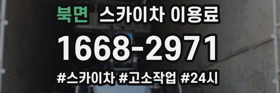 북면 스카이차 이용료