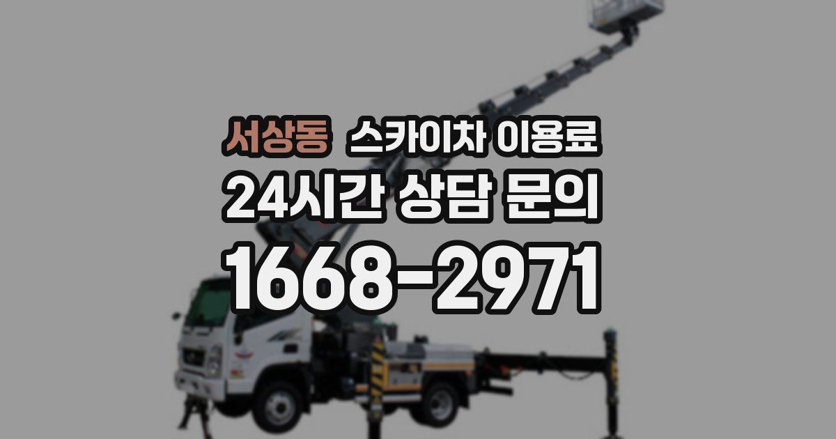 서상동 스카이차 이용료