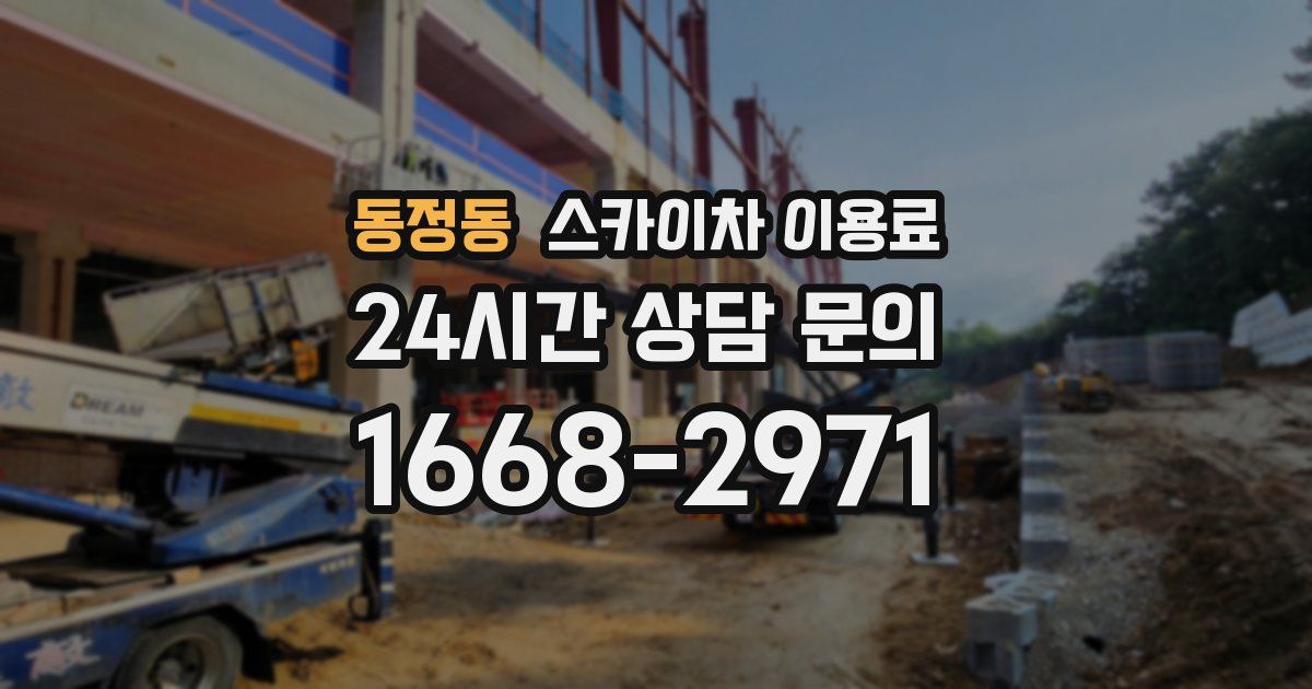 동정동 스카이차 이용료