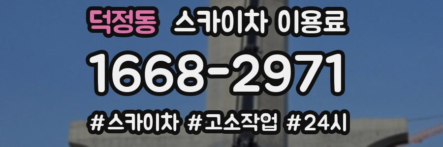덕정동 스카이차 이용료