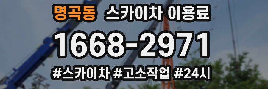 명곡동 스카이차 이용료