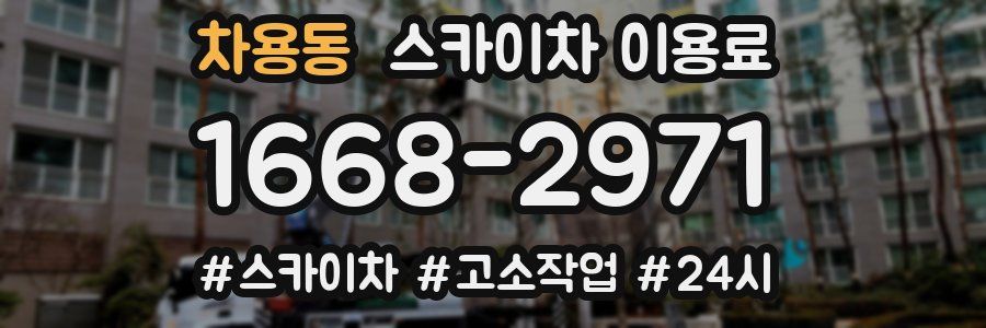 차용동 스카이차 이용료
