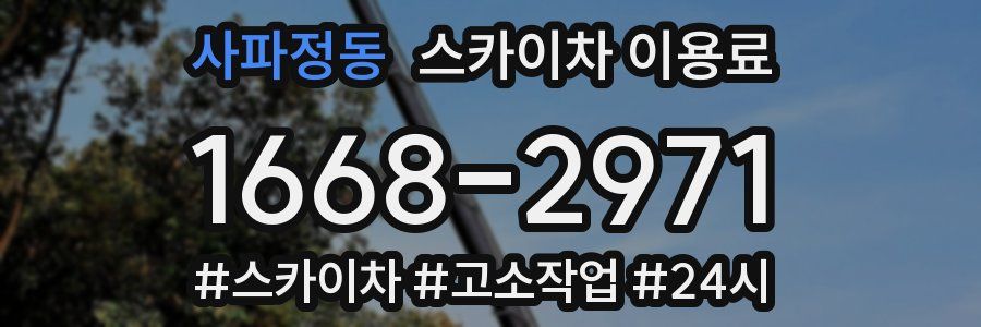 사파정동 스카이차 이용료