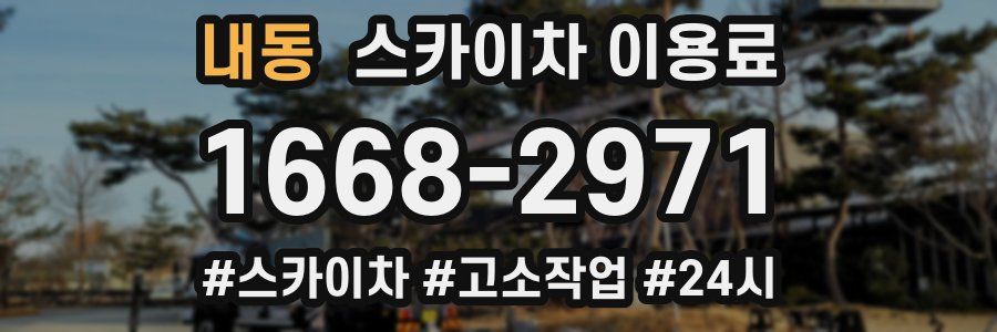 내동 스카이차 이용료