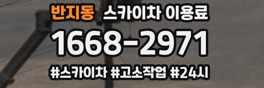 반지동 스카이차 이용료