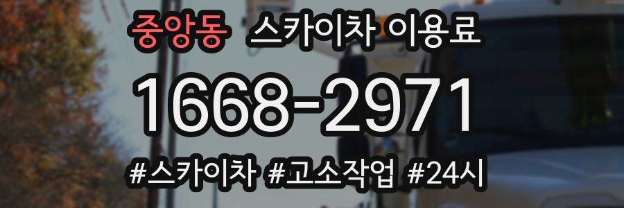 중앙동 스카이차 이용료